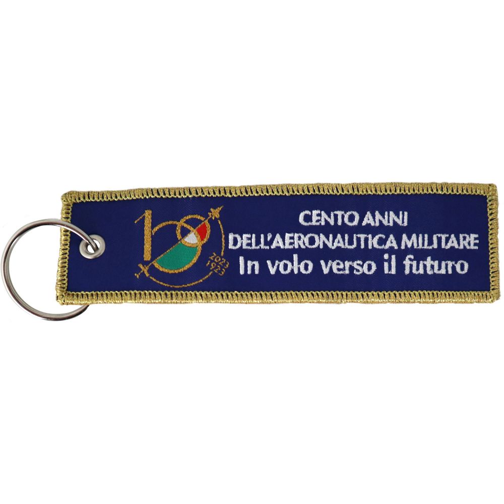 Portachiavi ricamato Centenario Aeronautica Militare La Bottega