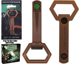 Apribottiglie in metallo smaltato Arkham Horror clover club bottle opener
