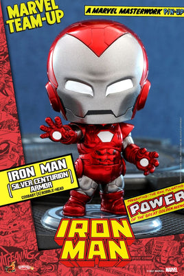 Mini Figure Iron Man Armatura Centurion Argento Cosbaby Hot Toys