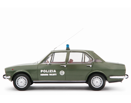 Modellino Alfa Romeo Alfetta Squadra Volante Polizia 1973 1/18 Laudaracing