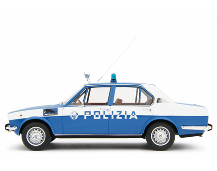 Modellino Alfa Romeo Alfetta Squadra Volante Polizia 1976 1/18 Laudaracing