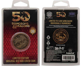 Moneta in metallo smaltato Dungeons & Dragons 50° anniversario
