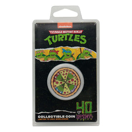 Moneta in metallo smaltato Teenage Mutant Ninja Turtles 40° anniversario