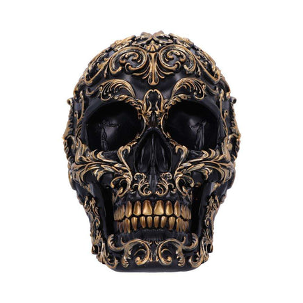 Statua Teschio Skull Rinascimentale Renaissance black and gold Gotico