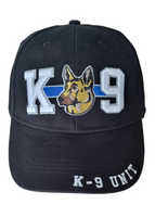 Cappellino ricamato Unità Cinofile K-9 Unit Police