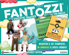 Set Completo 4 figure Fantozzi Paolo Villaggio Filini Booklet