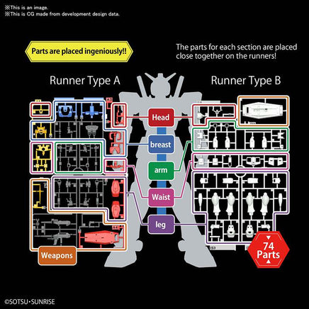 Model Kit Action Figure Gunpla Eg Gundam Rx-78-2 1/144 Bandai