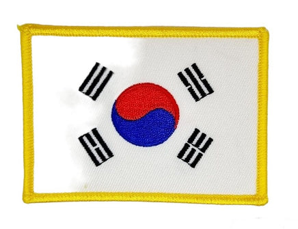 Patch bandiera Korea del Sud termoadesiva