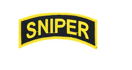 Patch Toppa scritta Sniper U.S. Army