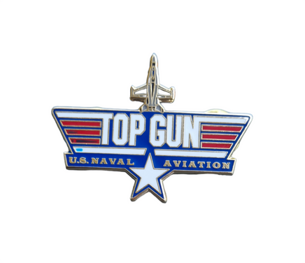 Spilla in metallo smaltato Top Gun U.S. Naval Aviation Navy